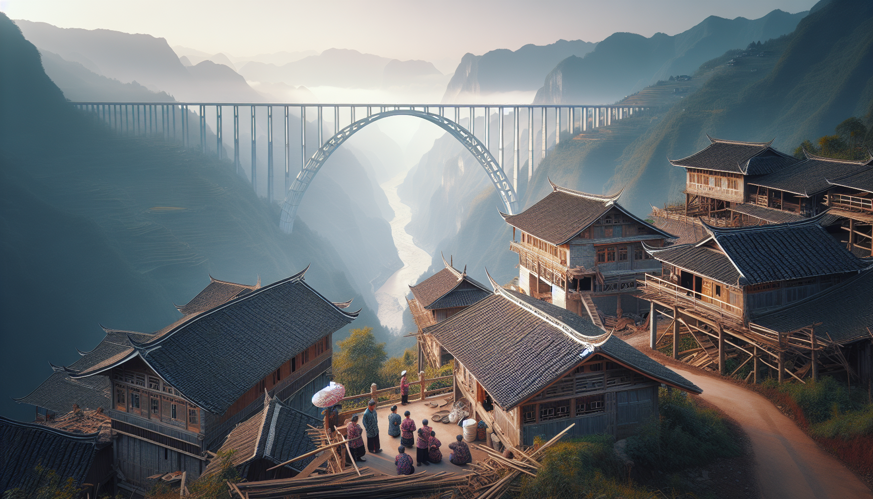 Для жителей горных деревень мост означает выход из изоляции