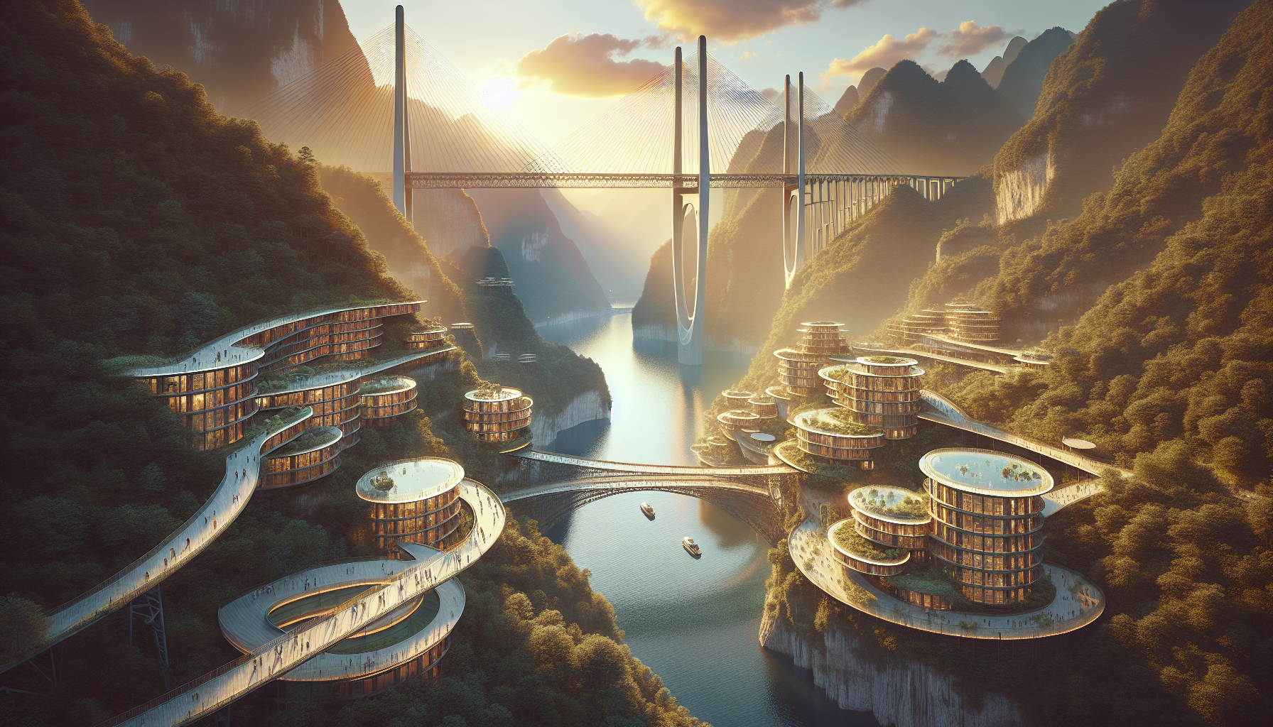 Вокруг моста создается целая туристическая инфраструктура